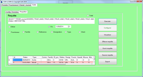 SIM SQL query