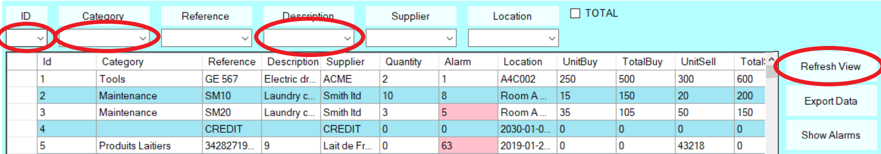 SIM entry search